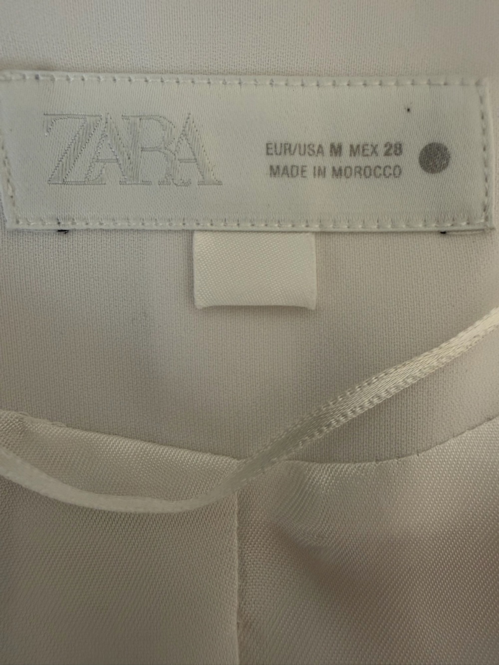 Zara white Vest Sz M - Picture 5 of 6